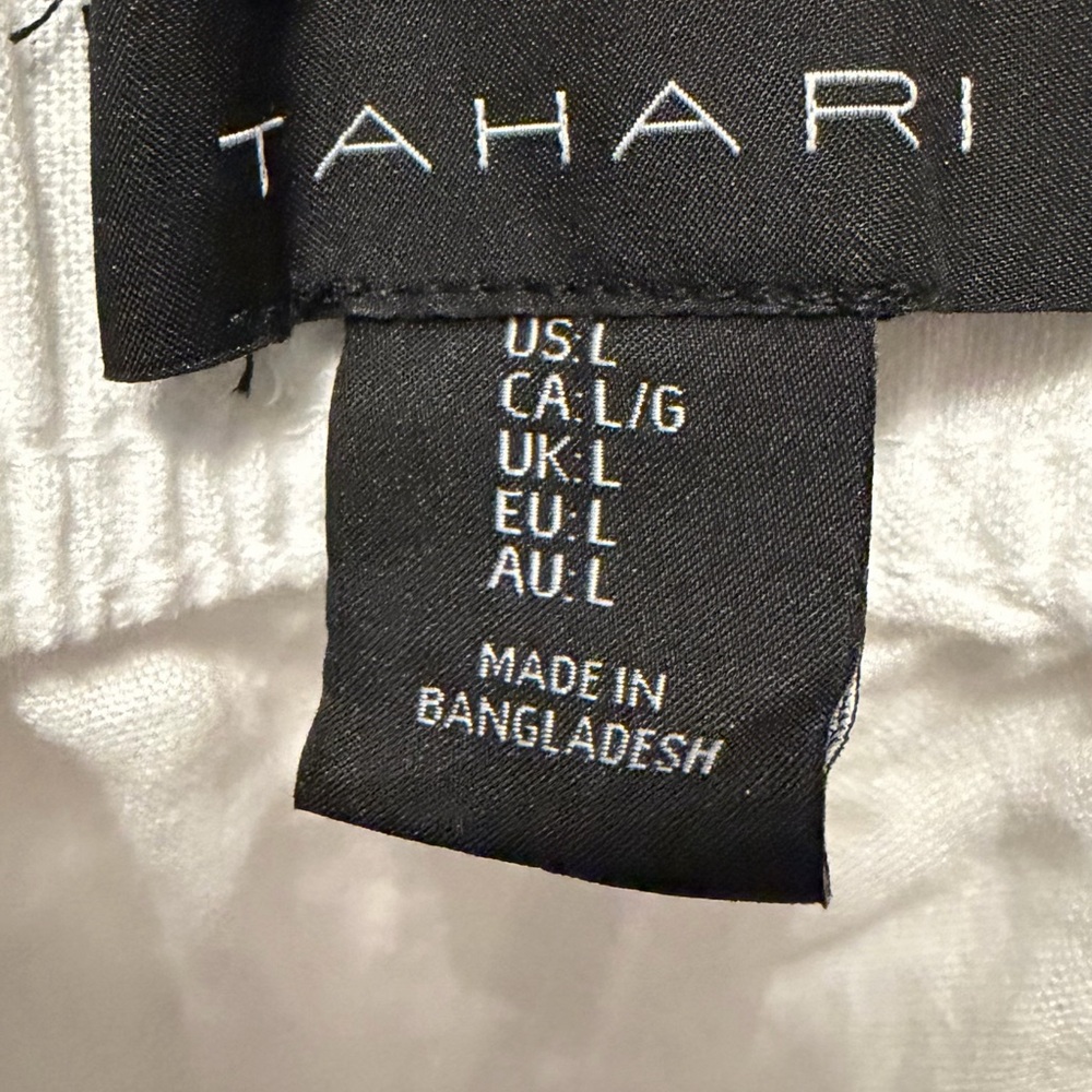 Tahari White Ankle Pants